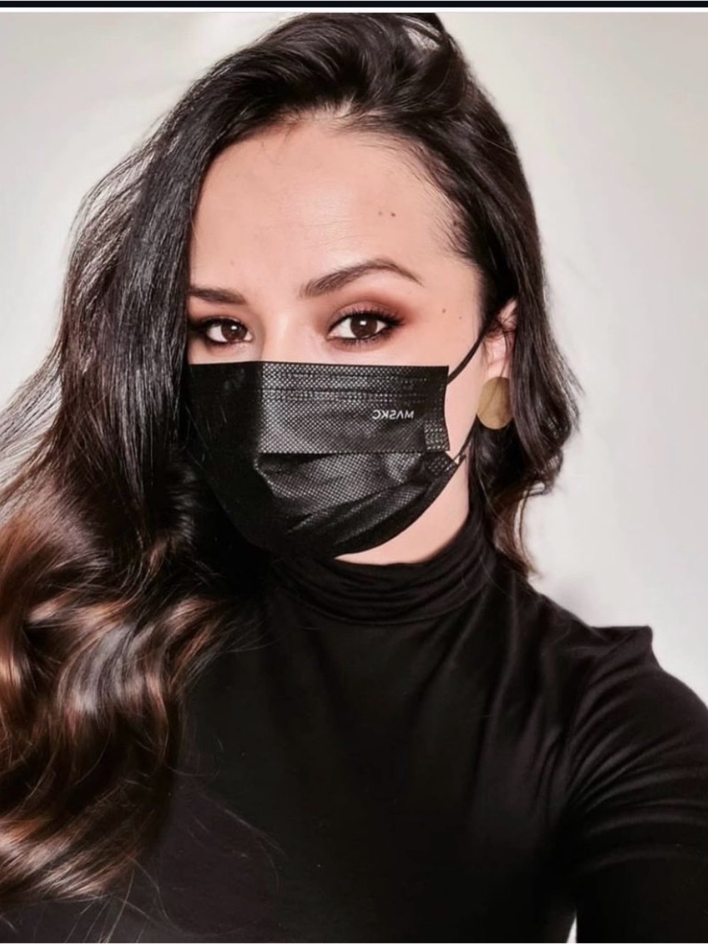 10 Black Disposable comfortable Face masks